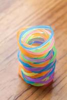 Colored rubber bands photo