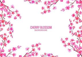 Cherry Blossom Card Background vector