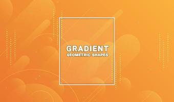 Abstract Geometric Shapes Orange Background vector