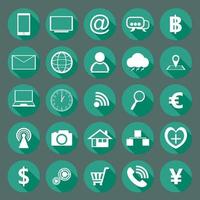 Modern design collection of flat icons vector