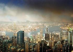 Hong Kong island from Victoria's Peak photo