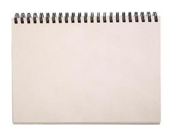 Notebook for sketches isolated photo
