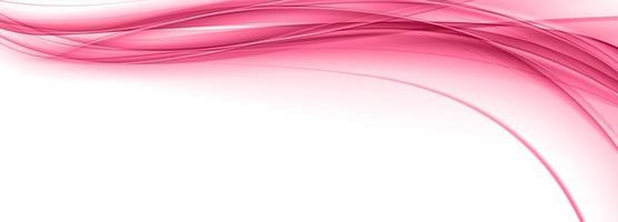 banner moderno rosa ola que fluye vector