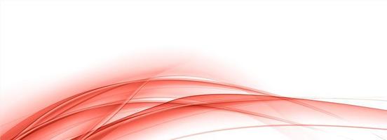 Modern Flowing Red Curves Wave Banner vector