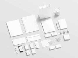 Blank branding elements to replace your design photo