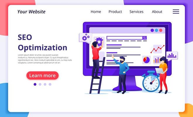 SEO analysis site development concept