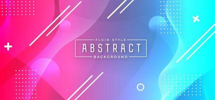 Colorful Dynamic Horizontal Banner Background vector