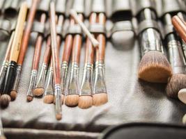 Various Make-up Brushes for the bride in Wedding Ceremony