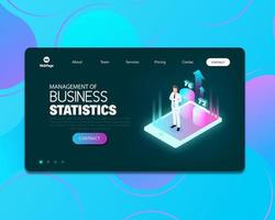 Statistics Web Page vector