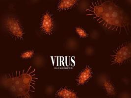Modern virus infection flu background vector