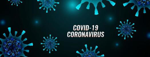 Covid-19 coronavirus disease banner vector