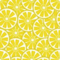 Fresh Lemon Slice Pattern vector