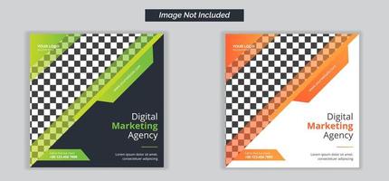 Social Media Banners for Digital Marketing Agency vector