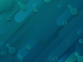 Modern Fluid Gradient Blue Green Shapes Background vector