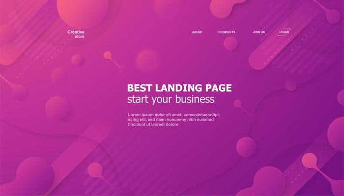 Purple Landing Page Vector Art, Icons, and Graphics for Free Download