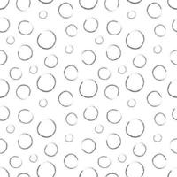 Hand Drawn Circle Outline Seamless Pattern  vector