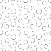 Hand Drawn Circle Outline Seamless Pattern  vector