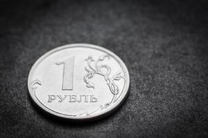 Russian coin - one ruble.