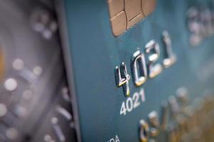Close up of credit card photo