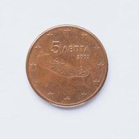 Greek 5 cent coin