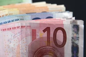 billetes en euros foto