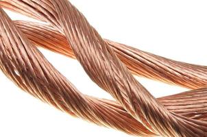 Copper wires, symbol of power energy industry