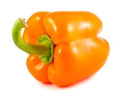 Ripe orange pepper photo