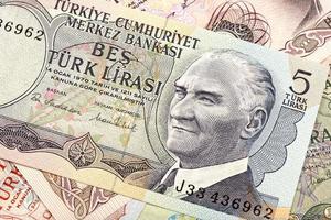 antigua lira turca, detalle macro foto
