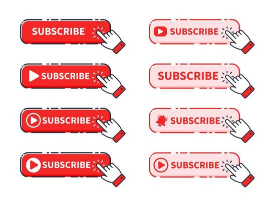 A Hand Cursor Clicking on ''Subscribe'' Button