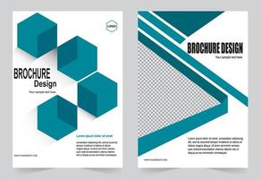 Teal Cover Template vector