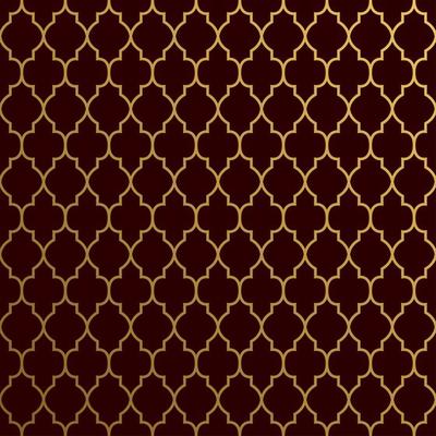Seamless Luxurious Shape Pattern on Dark Background