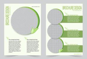 Green Brochure template design