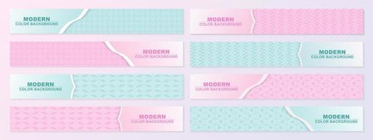 Abstract banner design web template Set vector