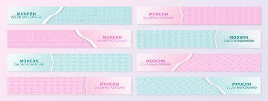 Abstract banner design web template Set vector