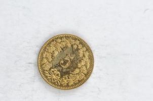 5 Switzerland confoederatio helvetica Coin silver photo