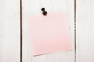 Blank note paper with pin photo