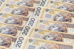 Banknotes of 200 PLN - polish zloty