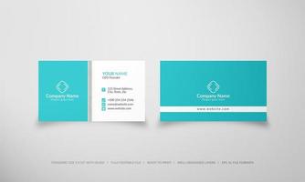 Modern Blue Creative and Clean Business Card Template vector
