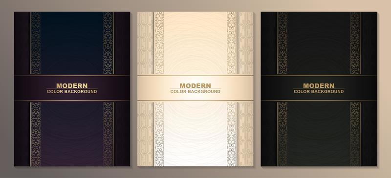 Premium golden cover template sets
