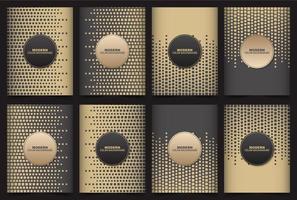 Geometric cube background with brown and black colors vector