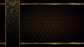 Black and Gold background vector
