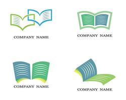 libro logo set vector