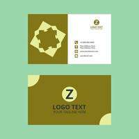 Green Business Cards vector