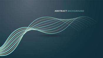 Technology Background with Curved Lines vector