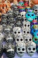 Mexican day of the dead souvenir skulls (Dia de Muertos) photo