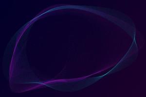 Abstract wave neon particles design vector