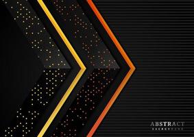 Orange and Gold Dots Arrow Background vector