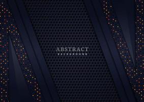 Textured Abstract Dark Layered Background with Glitter Dots  vector