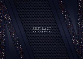 Textured Abstract Dark Layered Background with Glitter Dots  vector