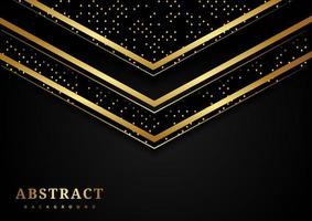 Abstract Gold Geometric Triangle Overlapping Luxury Background  vector